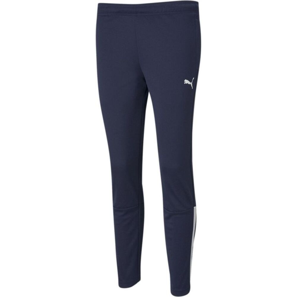 Puma Womens/Ladies Team Liga Performance Tracksuit Bottoms / Peacoat/White